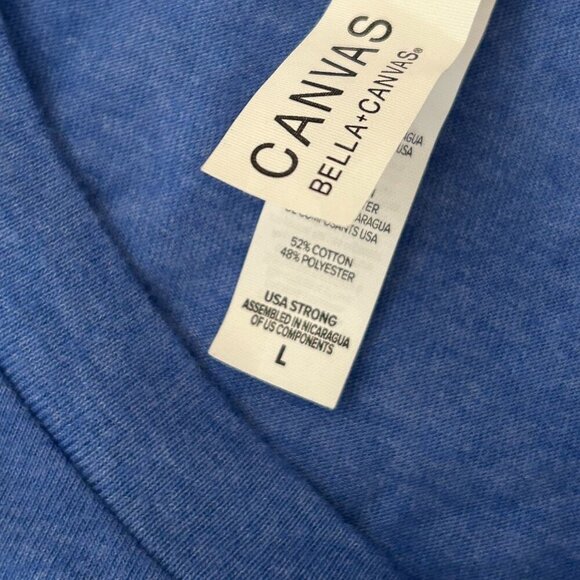 Well Hung Vineyard Roanoke VA Funny Logo Blue Tee Size Large Winery - Picture 4 of 9